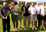 Nikola Ružinski (prvi slijeva) u društvu sa svojim golferskim partnerom Antunom Mikecom (šesti slijieva)