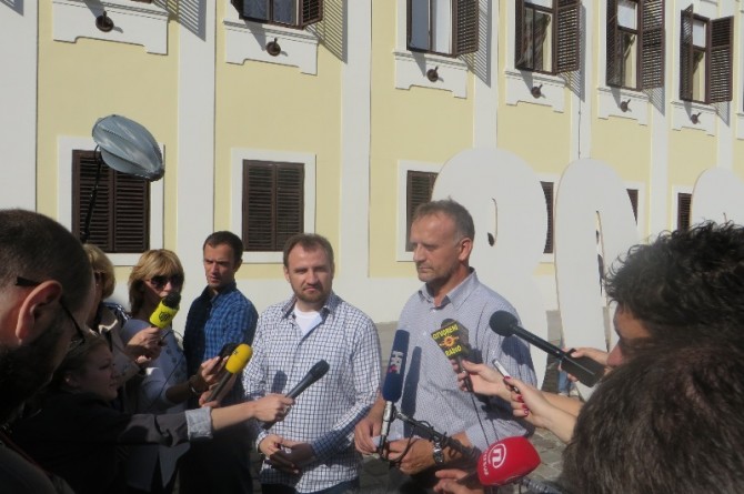 Teodor Celakoski i Mijat Stanić (foto D. B.)<br>