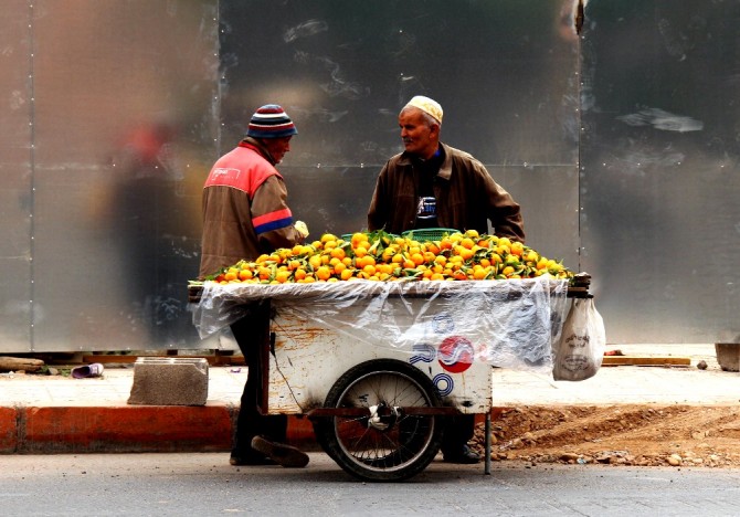 Prodavač mandarina<br>